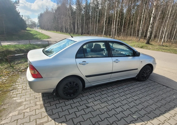 Toyota Corolla cena 5900 przebieg: 318650, rok produkcji 2002 z Grudziądz małe 67